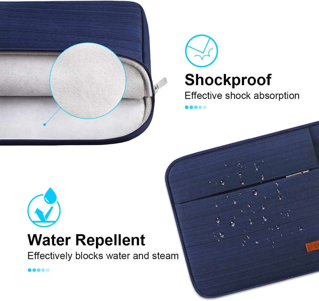 Lacdo Laptop Sleeve Case for 14 inch New MacBook Pro M4/M3/M2/M1 Chips Pro Max A3112 A3401 A3185 A2918 A2992 A2779 2024-2021, 13.8" 13.5" Microsoft Surface Laptop 7th 6 5 4 3 Computer Bag, Blue