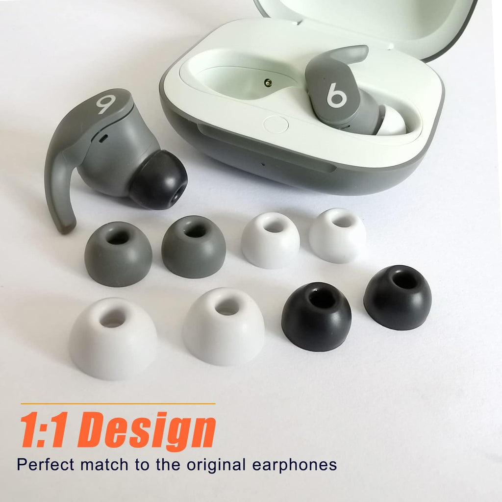 Silicone Earbuds Tips for Beats Fit Pro/Beats Studio Buds Ear Tips Replacement for Beats Earbuds 6 Pairs LMS Gray