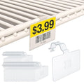 2.25" L x 1.25" H Plastic Cooler/Refrigerator UPC Label Holder Clip Organizer by STOREFIXTURESDIRECT