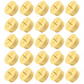 20Pcs Desk Grommet, 1" (25mm) Yellow Silicone Cord Hole Cover, Flexible Rubber Wire Grommets, Wall Grommets for Cables Management, Table, Countertop, Cabinets and Furnitures Wire Organizer