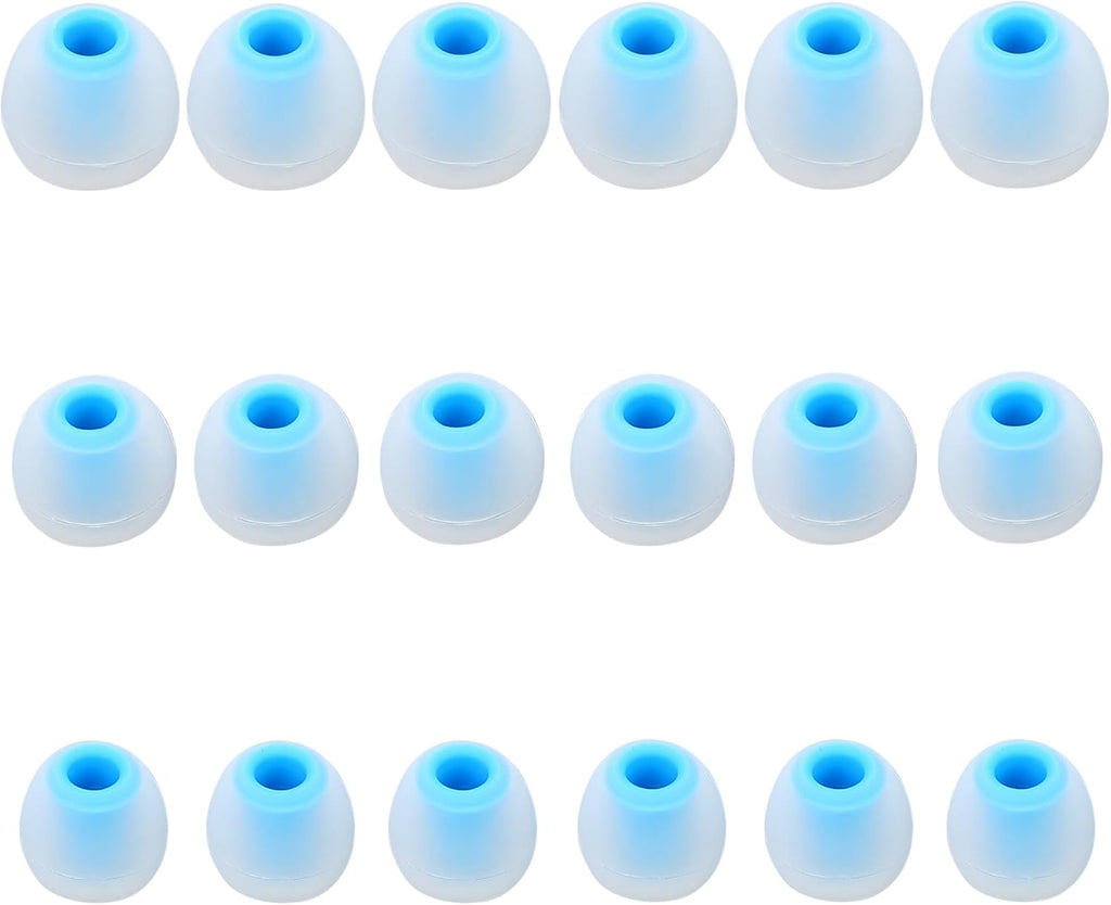 Earbud Replacement Tips Silicone Earbud Tips Ear Tips Fit Most in-Ear Earbuds(Inner Hole 3.8mm -5.1mm) Headphone Earbud Rubber Tips9 Pairs S M L