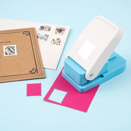 BAOFALI 2Pcs/Set Stamp Puncher 1x1inch &1x0.8inch Rectangular Postage Stamp - Image 6