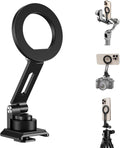 elitehood Aluminum Tripod Phone Mount Adapter for DJI RS 4 Mini, Magnetic Smartphone Tripod Mount with Arca-Standard & Hot Shoe Plate for Camera, Cold Shoe Phone Mount Fit iPhone 16 15 14 Series