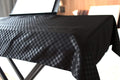 Clairevoire Piano Keyboard Dust Cover for 61 Keys to 88 Keys, Electric Pianos Cover, Digital Pianos Cloth Protection,Lightweight and Adjustable Closure,Ebony Black, M - Keyboard Piano up to 53" x 16"
