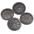 Rubber Grommets for Wiring, 2-3/8 Inch Drill Hole, 2-1/16 Inch ID, Firewall Grommets Automotive Cable Cords Hoses Protection, Double-Sided Rubber Plugs for Round Holes, 4 Pcs, 52x60 mm