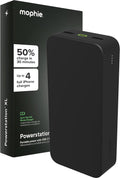 mophie Powerstation XL Power Bank 2023-20,000 mAh Large Internal Battery, (2) USB-A Ports and (1) 20W USB-C PD Fast Charging Input/Output Port, Travel-Friendly