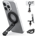 VRIG Magnetic Phone Holder Compatible with Magsafe for iPhone 16 15 14 13 12 Pro Max Plus Series,Aluminum Tripod Mount Adapter with 1/4”-20 & Cold Shoe for Video Recording