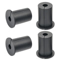 4pc Starlink Cable Grommet 1" Silicone Waterproof Wall Hole Pass Through Split Cable Bushings for TV Wire Ethernet Cord, Starlink Cable Routing Kit Accessories, 38mm/1.5" Ht, Black