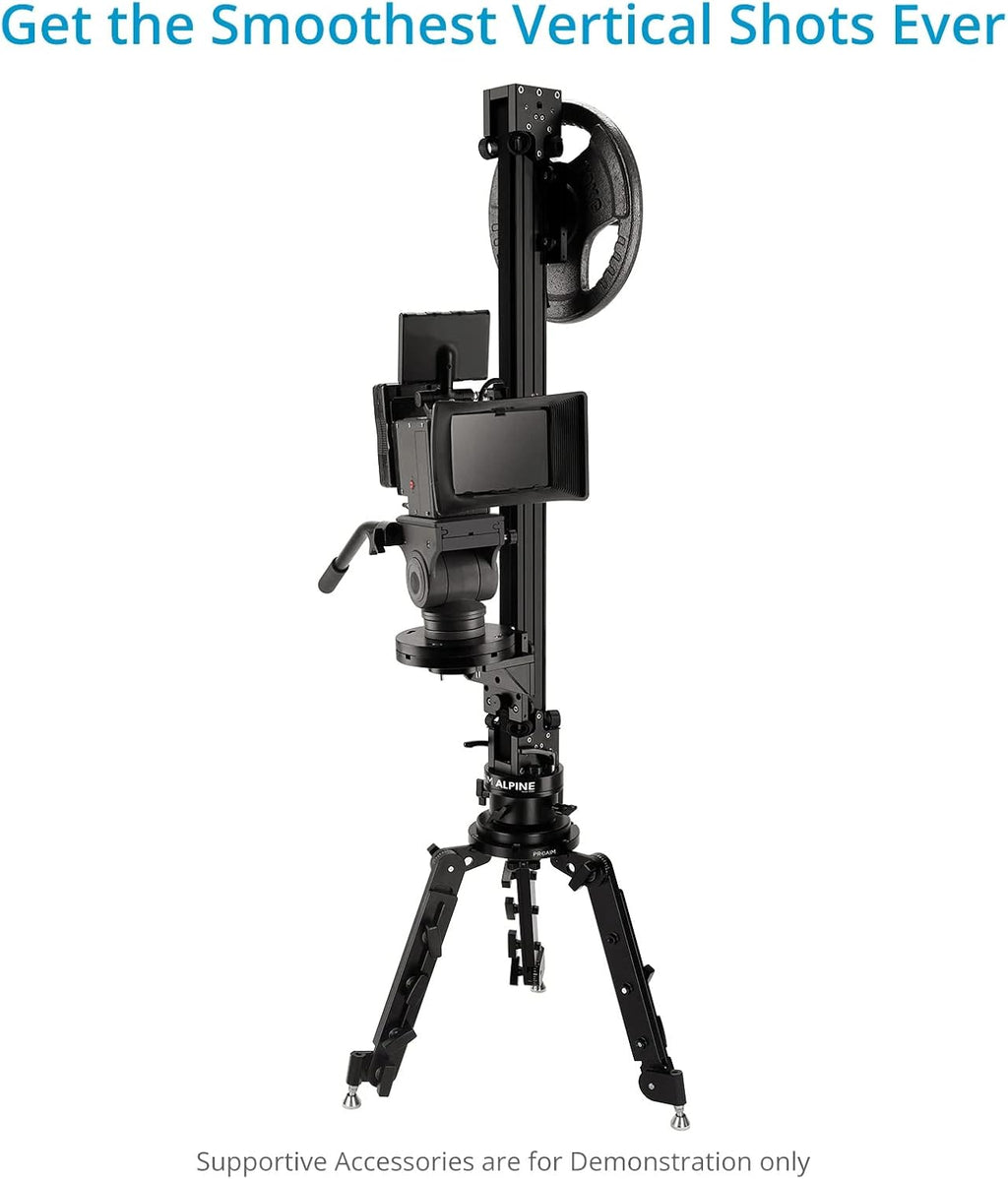 Proaim Alpine Vertical Tower Mitchell Camera Slider w Euro Base + Bag Packing (SL-ALPN-01)