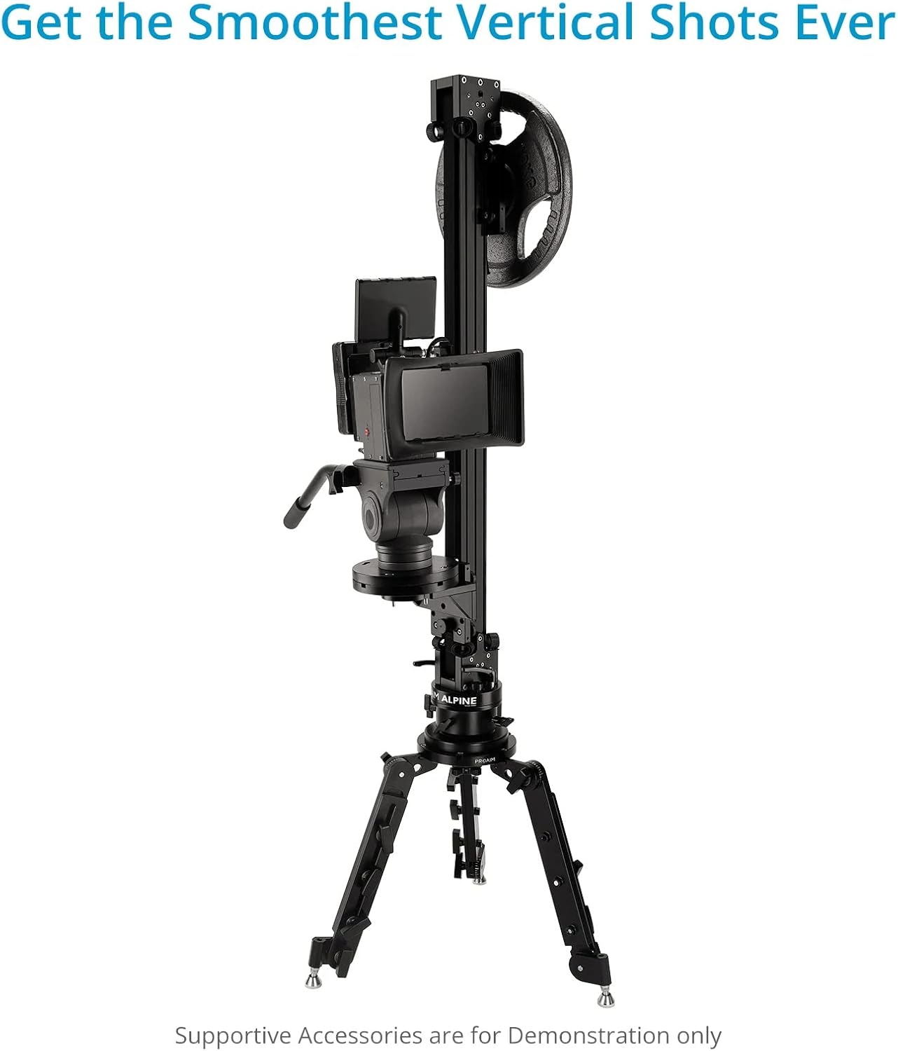 Proaim Alpine Vertical Tower Mitchell Camera Slider w Euro Base + Bag Packing (SL-ALPN-01)