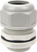 XHF 20 Pcs 1" IP68 Strain Relief Nylon Cord Grip Waterproof NPT Cable Glands Adjustable UL Listed and RoHS Compliant (Grey)