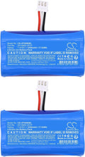 Cameron Sino (2PCS) Replacement for Ver'ifone X970 X990 Battery,fits SX18650-2S1P 2300mAh/7.4V