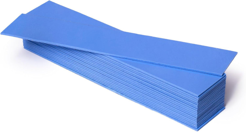 Aairhut 20 Pieces 120 x 20 x 1 mm Thermal Pads, 6 W/m.K Conductive Silicone Pad for M.2 SSD GPU Heatsink LED PS4 PS5 & More - Blue