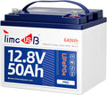 12V 50Ah Pro LiFePO4 Battery, 15000+ Cycles Timeusb Battery with Grade A Battery Cells, Built-in 50A BMS, Deep Cycle Lithium Battery Perfect for Electric Wheelchair, Trolling Motor, Kayak