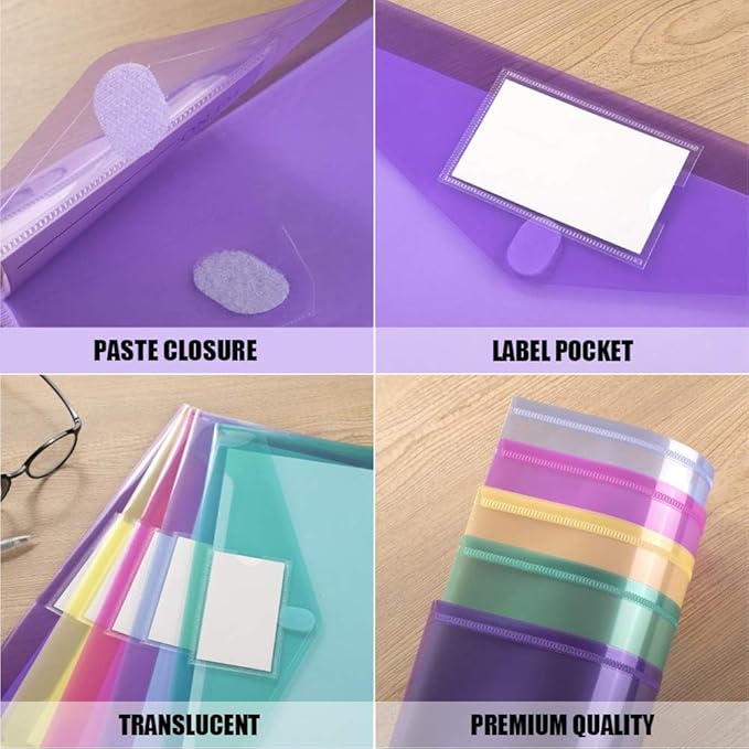 Sooez 5 Pack File Folders, Folder - Image 3