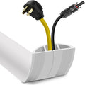 Floor Cord Cover 10FT Cord Covers for Wires on Floor Protect Wires & Prevent Trip Hazards, Easy to Cut for Home, Office, School, Concerts, Cavity W0.6in x H0.32in