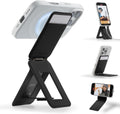 MOFT Phone Tripod Wallet for iPhone, Mulit-Angles, Lightweight & Portable Phone Stand, MOVAS Vegan Leather Magnetic Wallet, Strong Magnets, NFC Card Holder,Travel Essential, Jet Black (With Card Slot)