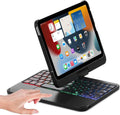 Keyboard case for iPad Mini 7 A17 Pro/Mini 6 Rotating,Touchpad Keyboard Case for iPad Mini 7th/6th Generation 8.3-inch with Trackpad Backlight Rotatable, Black