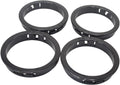 2-3/8"(60mm) Black Snap-in Knockout Insulating Bushing Grommets, Plastic Cable Hole Grommets for Wiring, Round Nylon Snap in Locking Electrical Wire Cord Hose & Tubing Bushings Grommets, 4pcs