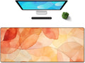 Galdas Gaming Mouse Pad XXL XL Large Long Extended Big Mousepad Non-Slip Rubber Keyboard Mouse Pad with Stitched Edges for Laptop Home Office (31.5x11.8x0.08 Inch) -Fall Leaf