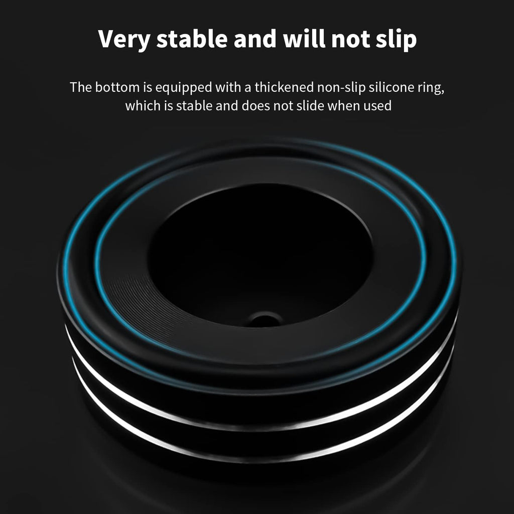 Viborg HiFi Speaker Spikes Isolation Feet Pads 58x22MM, 4X Audio Shock Absorber Aluminum Subwoofer Isolator with Rubber Ring and Mounting Screws(M4*0.7) for AMP Turntable DAC Recorder