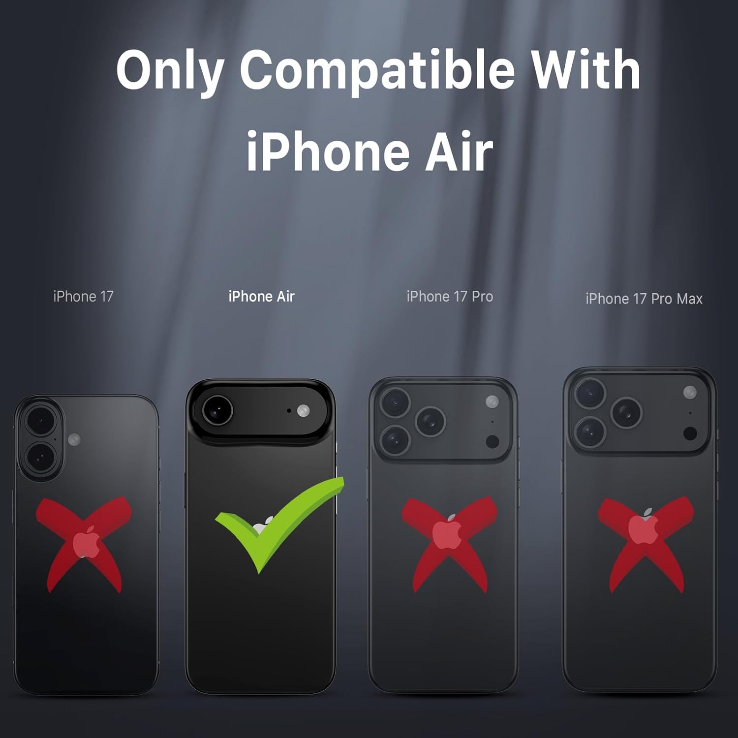 M MYBAT PRO for iPhone Air Case with Belt Clip Holster, [Compatible with Magsafe] w/Screen Protector, Anti-Drop, Shockproof, w 360°Rotating Kickstand, Heavy Duty Protection (Blue)