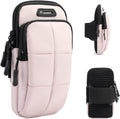 Phone Holder, Arm Bands for Workout, Use for Running, Walking, Hiking & Biking (Pink)