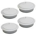 Desk Grommet 2-3/8" (60 mm), Desk Cord Hole Cover, Cable Grommet ABS Plastic, Desk Hole Grommet for Office and Home Table Cable, Detachable Adjustable Cable Cord Organizer (Light Grey 4 Pcs)