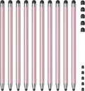 Stylus (10Pcs), Stylus Pen for Touchscreen, High Precision and Sensitivity Stylus Pen for Android Smartphone and Tablets, Compatible with All Capacitive Touch Screen (Pink)