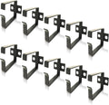 10 Pack Server Rack Cable Management D-Ring Hooks - Bracket Organizer Hook Mount Set for Network Patch Cables, Fiber Optic, Power Cords (10 Pieces) - Made in Taiwan