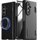 VRS DESIGN Terra Guard Modern for Galaxy Z Fold 7 (2025) – Magnetic Phone Case with Built-in Screen Protector, Rugged Dual Layer Protection & Spring-Loaded Hinge Cover (Matte Black)