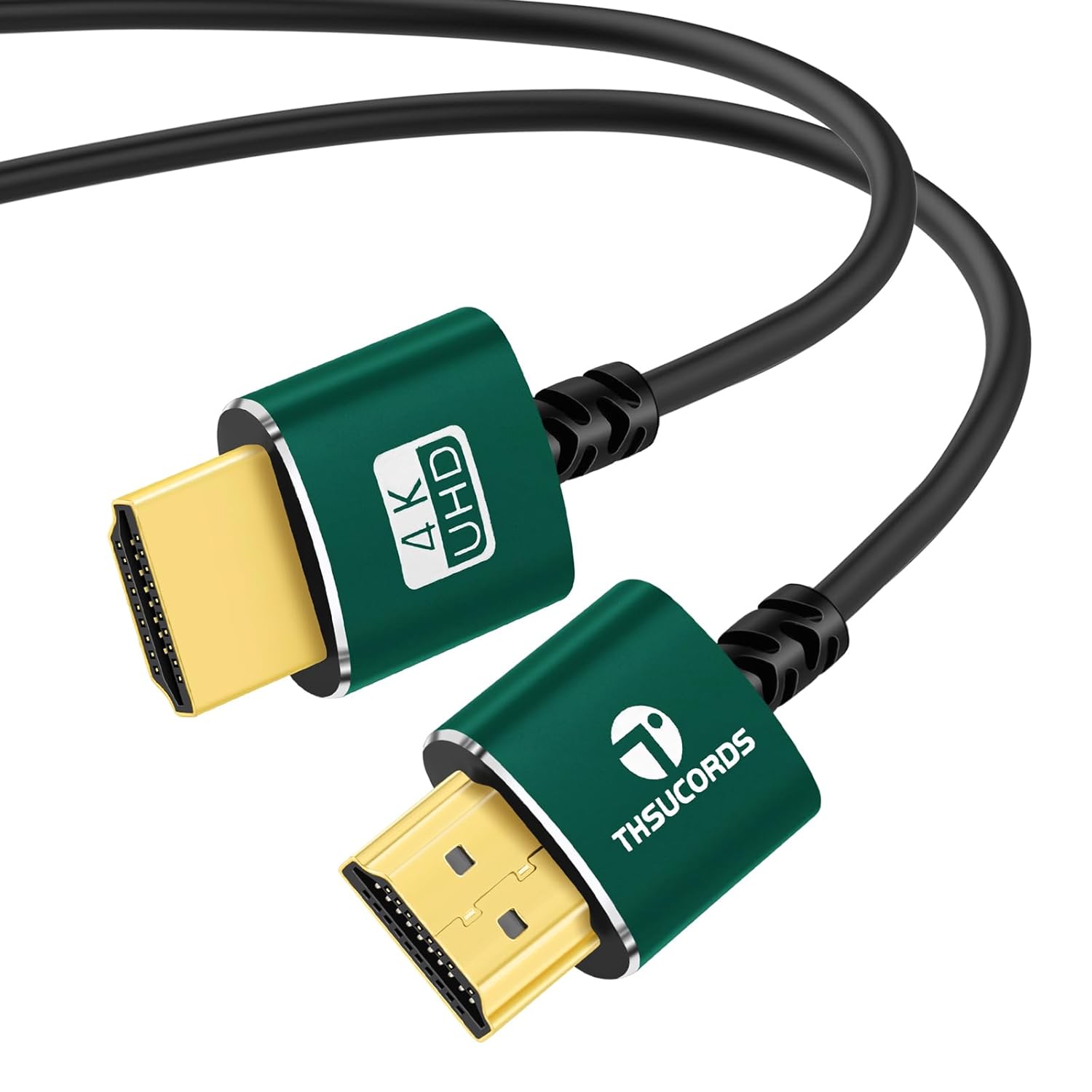 Slim HDMI Cable 1FT, Ultra Soft & Thin HDMI to HDMI Cord, Extreme Flexible & Skinny HDMI Wire Supports High Speed 4K@60Hz 18gbps 2160p 1080p