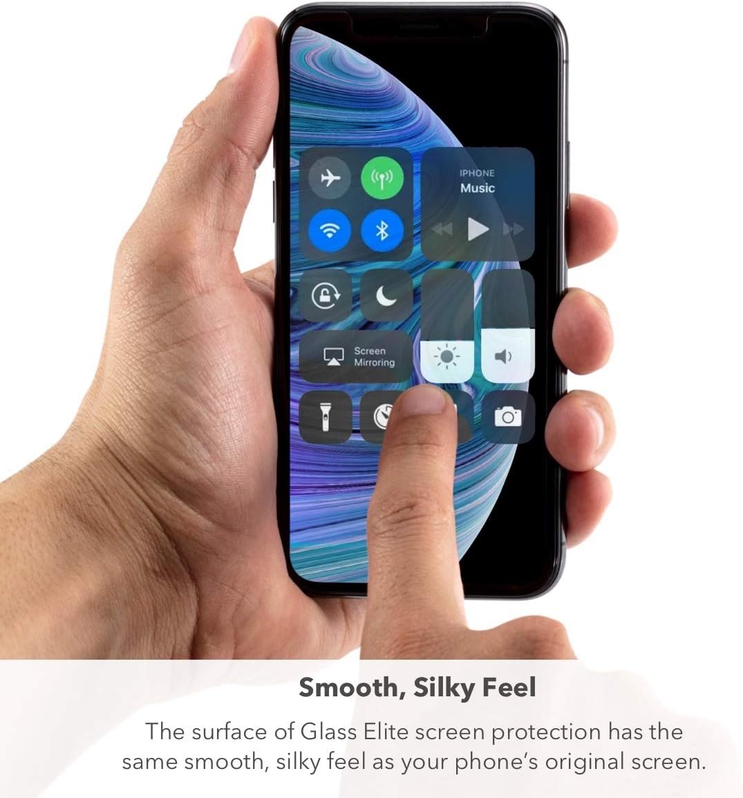 ZAGG InvisibleShield Glass Elite Screen Protector - Made for Apple iPhone 11 - Case Friendly Screen - Impact & Scratch Protection (200103913)