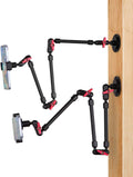 Super Upgraded Magic Arm with LED, 82cm Length, Phone Wall Mount Holder Bracket, Desk Mount, Phone Clip and Camera Clamp（Metal Base +82cm arms+Metal Clip