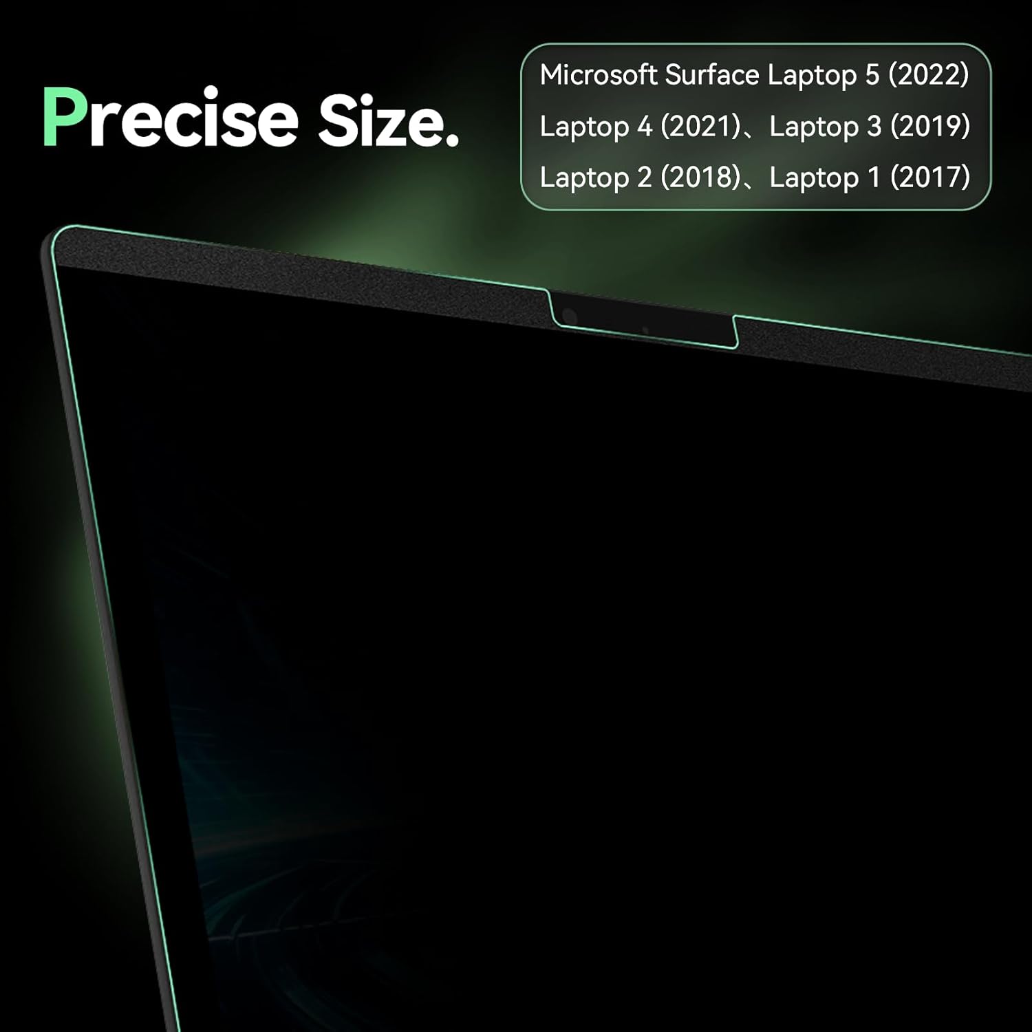 Magnetic 15 Inch Surface Laptop 5 Privacy Screen for Microsoft Surface Laptop 5/4/3/2/1, Removable Anti-Spy Filter Black Security Film, Anti Blue Light Filter Reusable Shield, Matte Bubble Free Guard