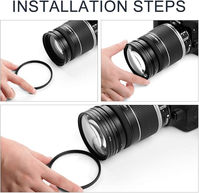 58mm Close-up Filter Kit 4 Pieces Macro Filter Accessory Set - Image 5