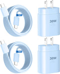Phone 16 15 Pro Max Charger Fast Charging,30W USB C Phone 16 15 Fast Charger Block &10FT Long Type C Cable Cord for Phones 16 15/16 15 Pro Max/16 15 Pro/15 Plus/Pro 12.9/11 inch,Galaxy S24 Ultra,Blue