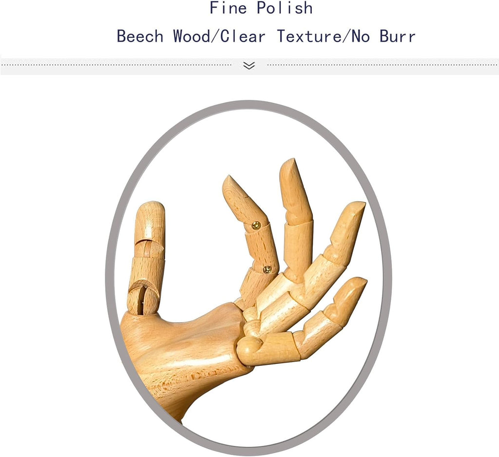 yangjietf mannequin,mannequin hand,hand model,hand mannequin for nails,drawing mannequin,wooden hand,wooden mannequin,articulated fingers,hand model for drawing,female hand of left., Female_left