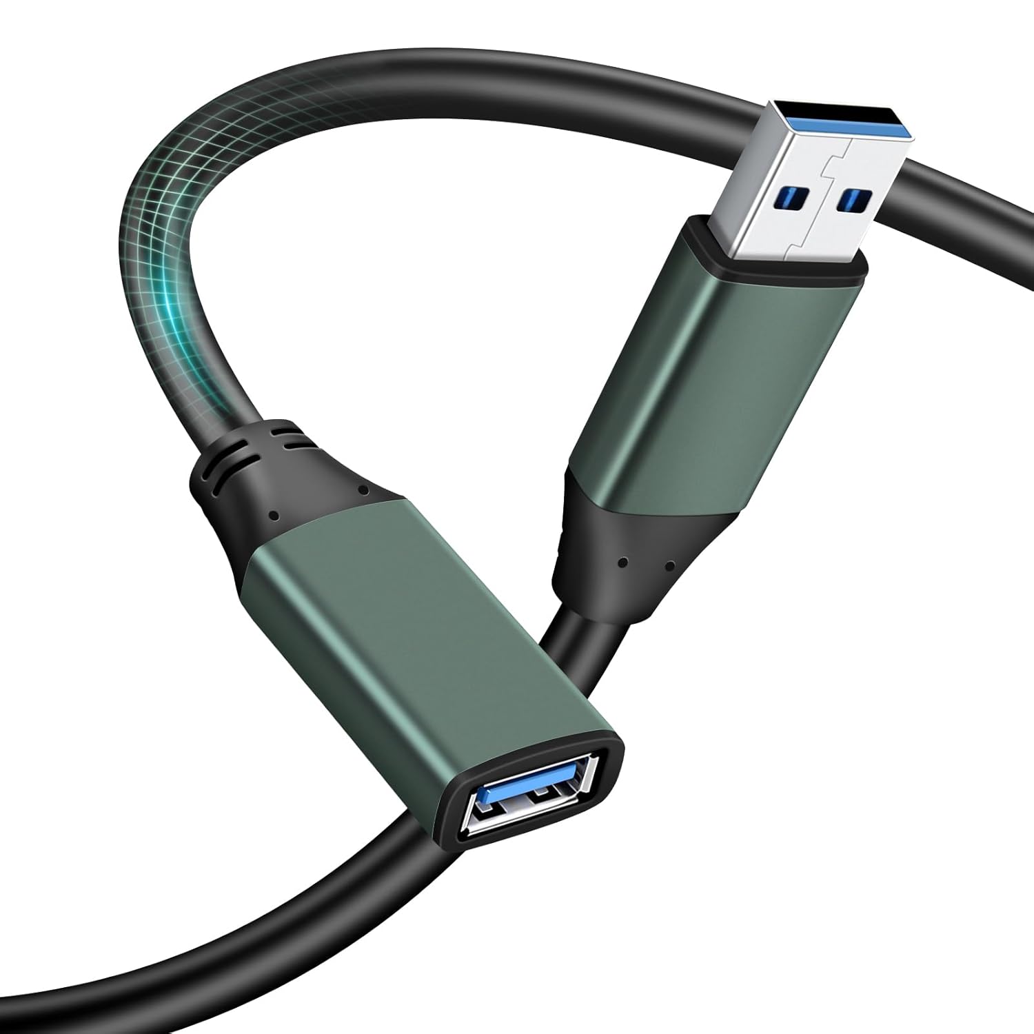 Kumiho 6Ft USB 3.0 Extension Cable Active Type A Male to A Female for PlayStation, Xbox, Keyboard, Mouse, USB Flash Drive, Printer, Camera and More