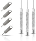 7 Pcs SIM Card Removal Tool - SIM Ejector Tool Tray Eject Pins Compatible with All Smartphone iPhone iPad Samsung HTC, Includig 3 Size Watchchain Link Remover