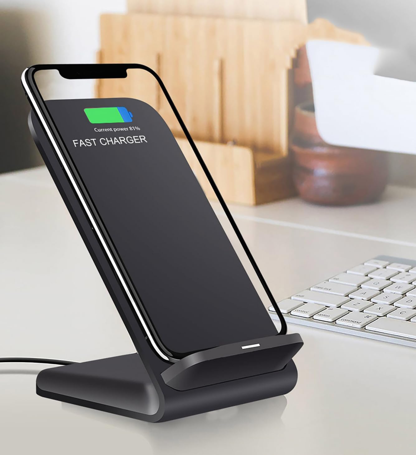 Wireless Charger(Stand),2 Pack 20W Fast Wireless Charging Stand for Samsung Galaxy S24/S24+/S24 Ultra/S23/S22/S21/S20/S10/Note,for Google Pixel 8/7/6, for LG and More.