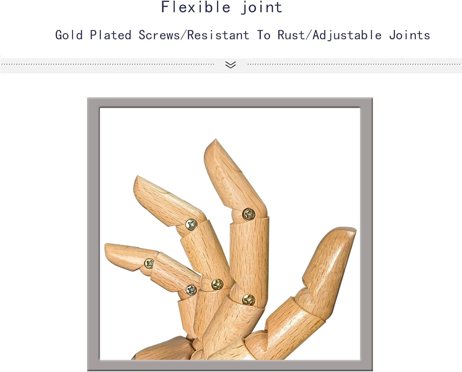 Mannequin,Mannequin Hand,Hand Model,Hand Mannequin for Nails,Drawing Mannequin Wooden Hand,Wooden Mannequin,Wood Hand,Hand Model for Drawing,Male Hand of Right.