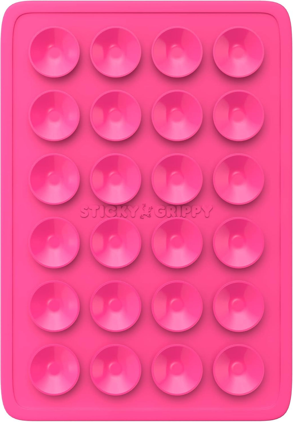 Suction Phone Case Mount, Sillicon Adhesive Phone Accessory for iPhone and Android, Hands-Free Fidget Toy Mirror Shower Phone Holder, Tiktok Videos and Selfies (Pink)