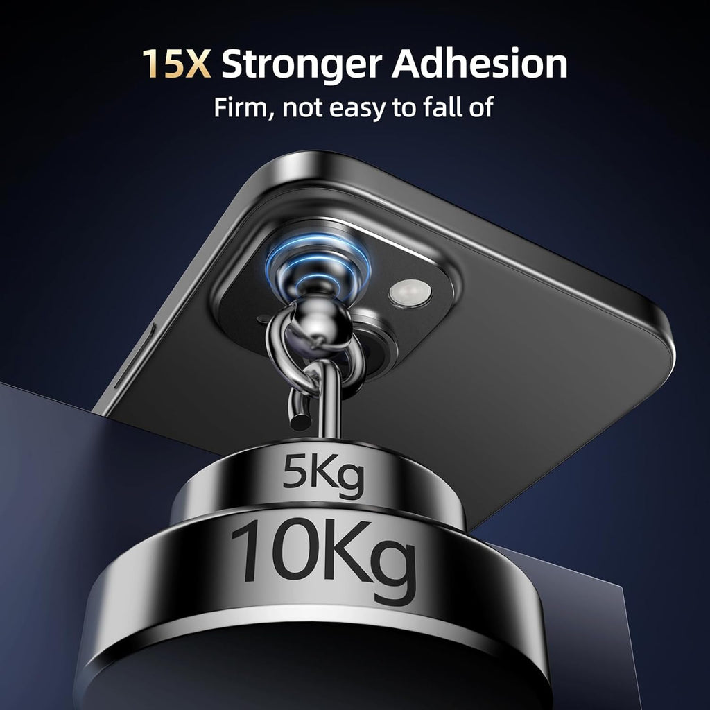 Compatible with iPhone 15/iPhone 14/iPhone 14 Plus/iPhone 15 Plus Camera Lens Protector, [Case-Friendly][Strong Adsorption][AR Anti-Reflection] Tempered Glass Full Coverage,Black