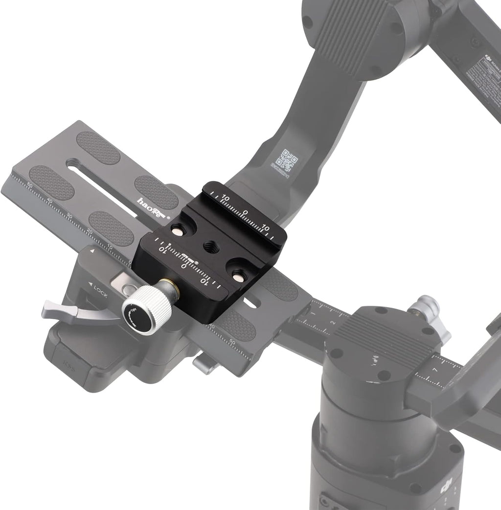 Haoge CP-40 DSLR and Mirrorless Quick Release Clamp for Arca-Type Standard Conversion Heighten Riser Compatible with DJI Ronin S/SC ZHIYUN Crane Series Weebill S Gimbal Manfrotto Tripod Ball Head