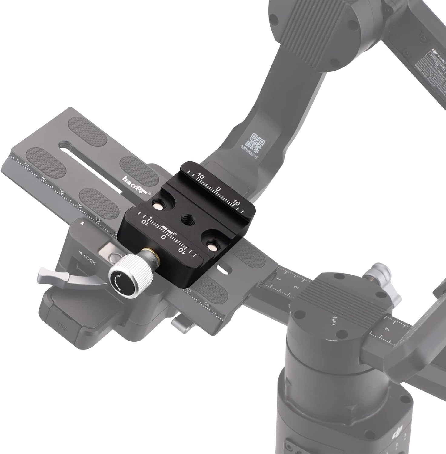 Haoge CP-40 DSLR and Mirrorless Quick Release Clamp for Arca-Type Standard Conversion Heighten Riser Compatible with DJI Ronin S/SC ZHIYUN Crane Series Weebill S Gimbal Manfrotto Tripod Ball Head