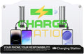 Wall Mount Charging Station with 8 Ports Phone Charger with Type-C,Android Port | Applicable for Applicable Airport Hospitals Banks Hotel and Public Places (White)