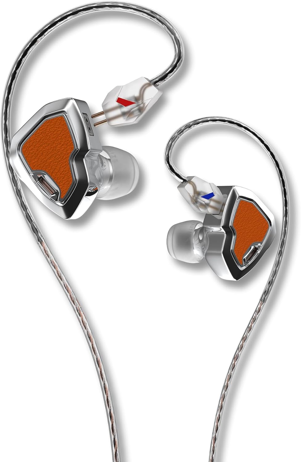 MS2 PRO in-Ear Monitor, 10.2mm Dual-Magnetic Drivers 1DD+1BA Hybird IEMs Wired Earbuds, Zinc Alloy Integrated Molding, Pneumatic Filters for Audiophile Musicians, Detachable 4.4mm OFC Cable