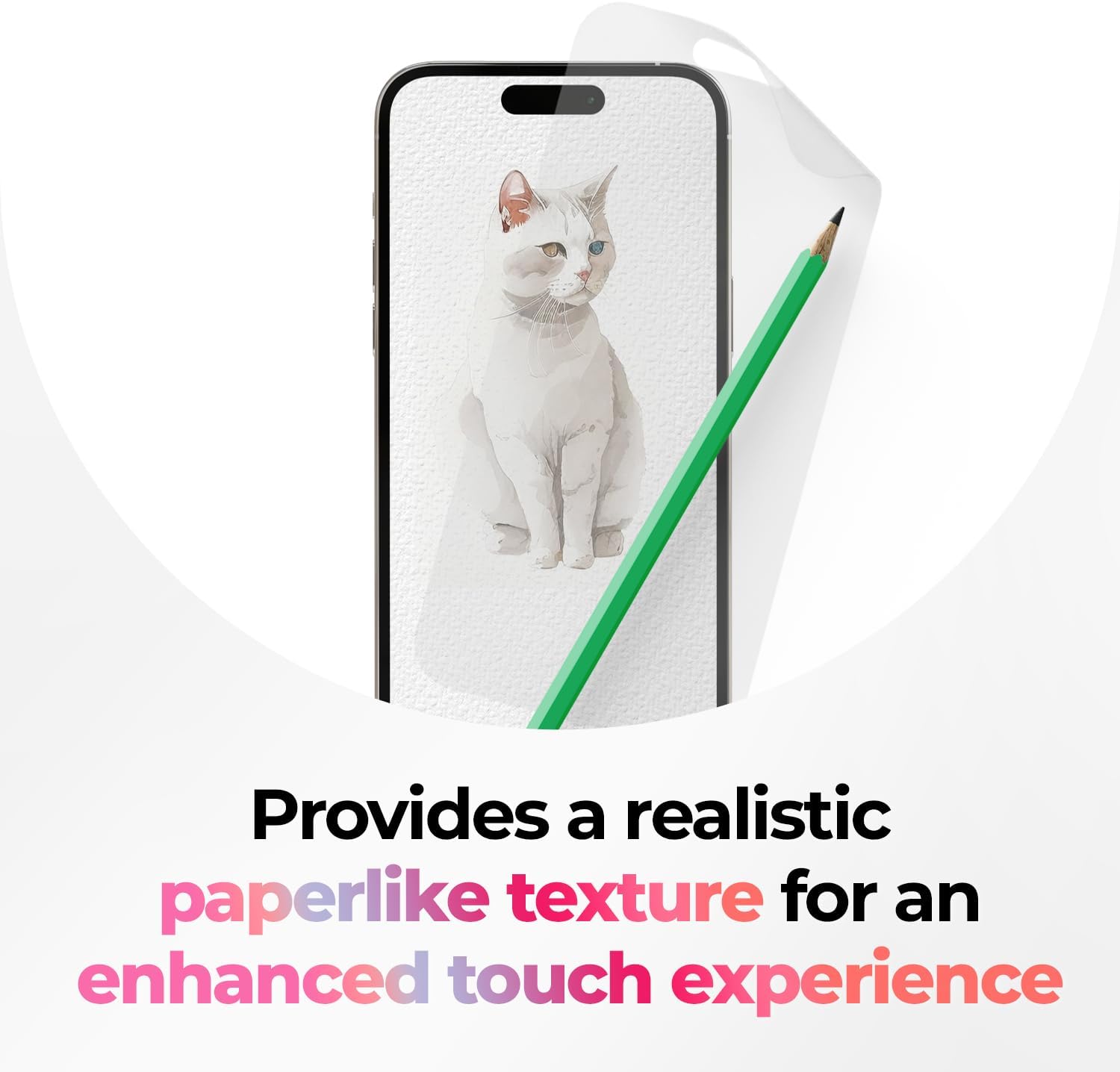SIELO 2 Pack Matte Screen Protector, 9H Hardness Shatterproof & paper-feel PET Film, Anti-Glare & Anti-Fingerprint Case Friendly Screen Protector Film.