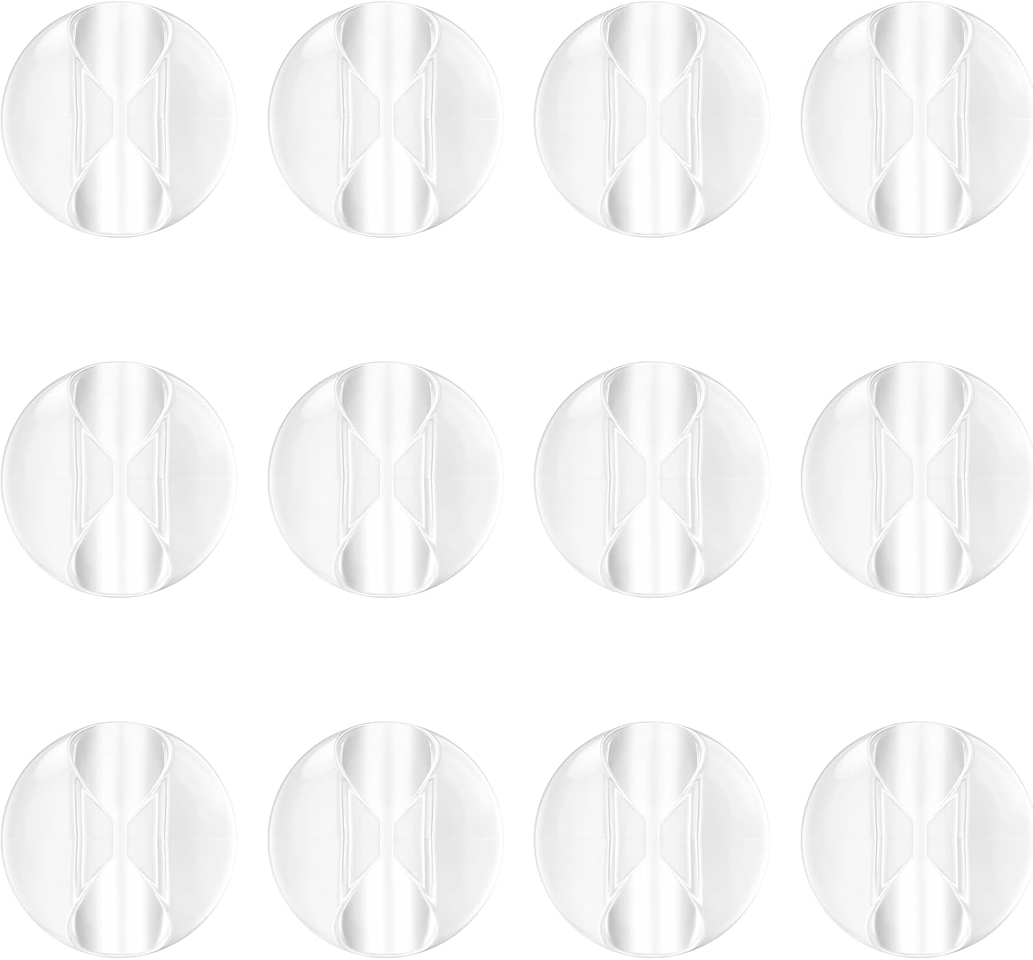 12 Pack Cable Clips, Znben Clear Cord Organizer Holder Adhesive Cord Management Charger Wire Holder Clips for Desk, Home, Office, Car, Cubicle, Nightstand